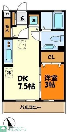グリーンネスト綱島の物件間取画像